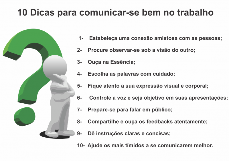 10 DICAS PARA COMUNICAR-SE BEM NO TRABALHO