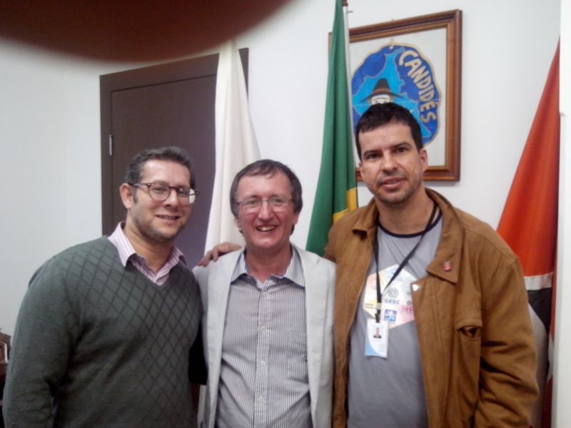 Presidente do GEEC e Coordenador Setor de Projetos visitam Presidente da Câmara Municipal